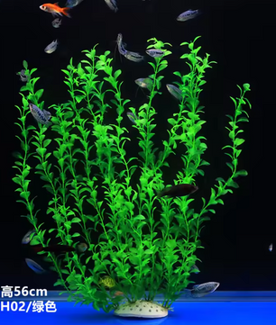 Aquarium Kunstplant 56 cm – Grote Realistische Onderwater Plant voor Aquarium Decoratie