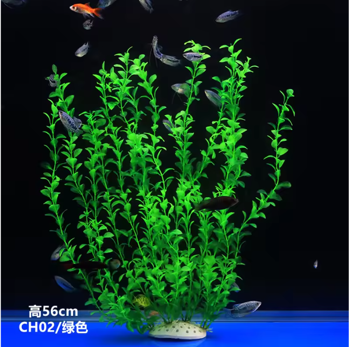 Aquarium Kunstplant 56 cm – Grote Realistische Onderwater Plant voor Aquarium Decoratie