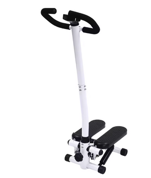 Hydraulische Fitness Stepper met LCD Monitor – Compacte Home Gym met Weerstandsbanden
