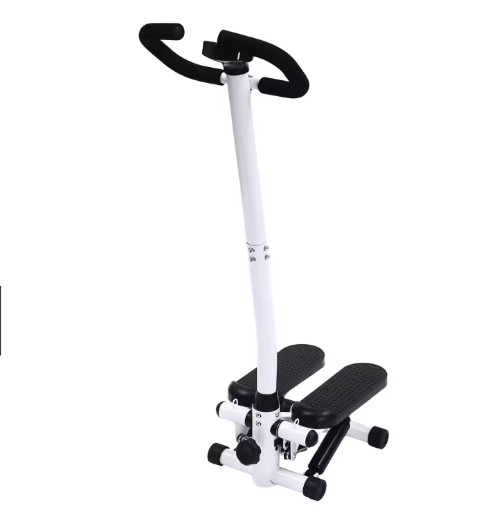 Hydraulische Fitness Stepper met LCD Monitor – Compacte Home Gym met Weerstandsbanden