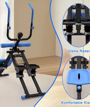 2-in-1 Fitness Stepper en Buiktrainer – Opvouwbaar Multifunctioneel Trainingsapparaat voor Thuisgebruik