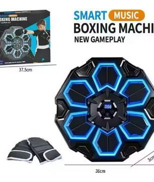 Smart Bluetooth Boksmachine met LED – Interactieve Muziek Punch Trainer met Handschoenen