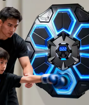 Smart Bluetooth Boksmachine met LED – Interactieve Muziek Punch Trainer met Handschoenen