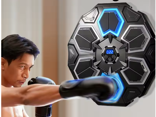 Smart Bluetooth Boksmachine met LED – Interactieve Muziek Punch Trainer met Handschoenen