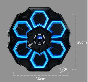 Smart Bluetooth Boksmachine met LED – Interactieve Muziek Punch Trainer met Handschoenen