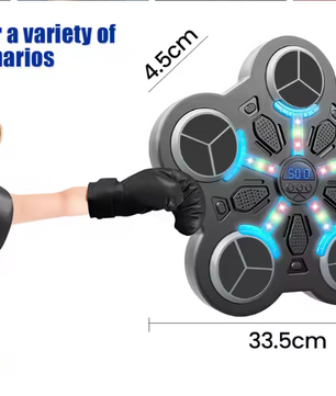 Smart Bluetooth Boksmachine voor Kinderen – Interactieve Muziek Trainer met LED en Handschoenen