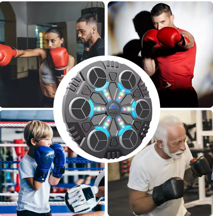 Smart Bluetooth Boksmachine voor Kinderen – Interactieve Muziek Trainer met LED en Handschoenen