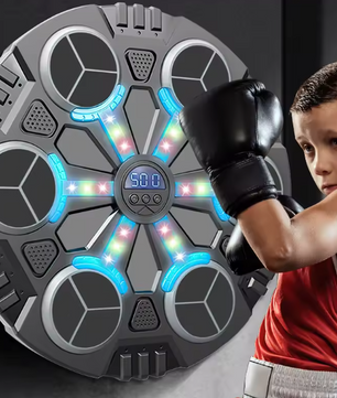 Smart Bluetooth Boksmachine voor Kinderen – Interactieve Muziek Trainer met LED en Handschoenen