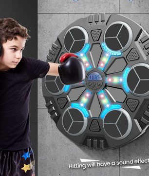 Smart Bluetooth Boksmachine voor Kinderen – Interactieve Muziek Trainer met LED en Handschoenen