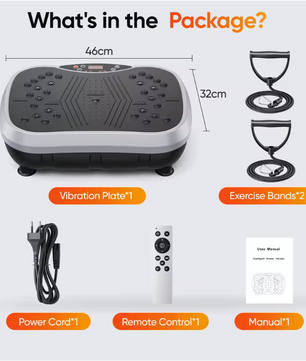 Bluetooth Trilplaat Fitness – Vibration Plate met Weerstandsbanden en Afstandsbediening