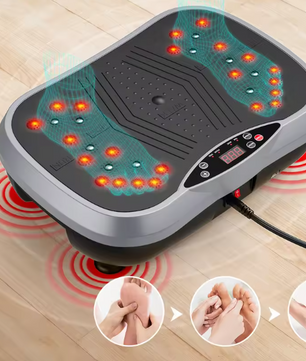 Bluetooth Trilplaat Fitness – Vibration Plate met Weerstandsbanden en Afstandsbediening