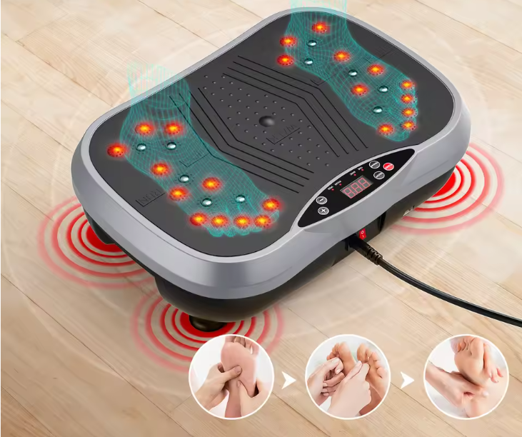 Bluetooth Trilplaat Fitness – Vibration Plate met Weerstandsbanden en Afstandsbediening