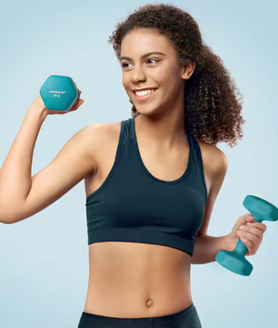 Dumbbell Set 12 kg – 6 Neopreen Halters met Standaard voor Thuis Fitness