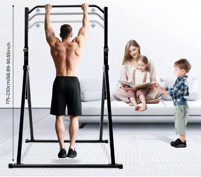 Verstelbare Pull-up Bar – Vrijstaand Trainingsstation voor Thuis Fitness en Krachttraining