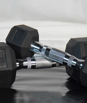 Hexagon Dumbbells Set – PVC Gecoate Halters met Metalen Kern voor Krachttraining