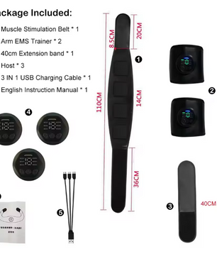 EMS Spierstimulator Buiktrainer – Elektrische Fitness Belt voor Spiertraining en Toning
