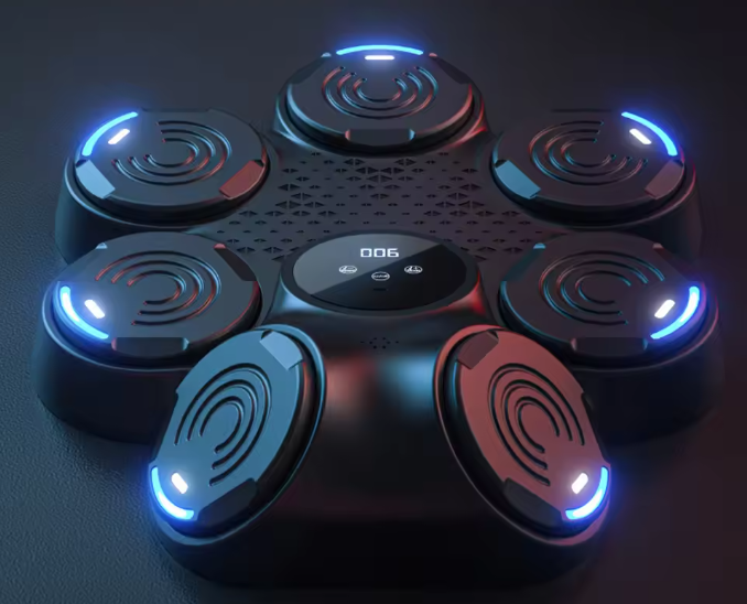 Smart Boksmachine met Muziek – Bluetooth Boxing Trainer met LED Wand Target voor Thuis