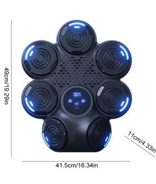 Smart Boksmachine met Muziek – Bluetooth Boxing Trainer met LED Wand Target voor Thuis