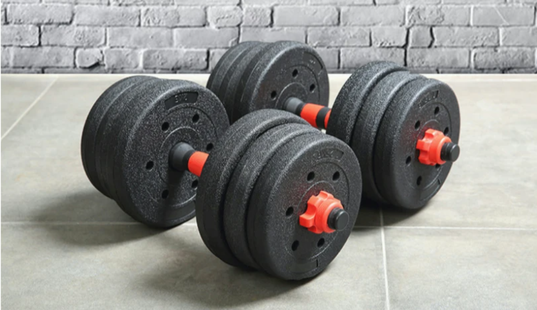 Verstelbare Dumbbell Set – 2-in-1 Halterset met Verbindbare Stang voor Krachttraining Thuis