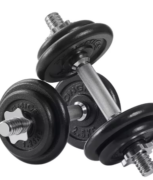 Verstelbare Dumbbell Set 20/30 kg – Halterset met Verbindingsstang voor Thuis Fitness