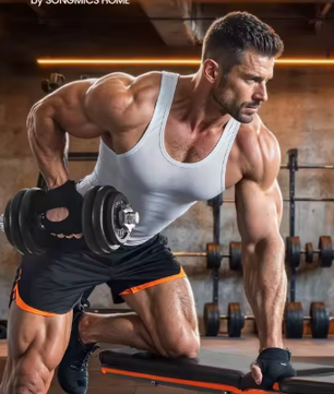 Verstelbare Dumbbell Set 30 kg – 2-in-1 Halterset met Verbindingsstang voor Thuis Training