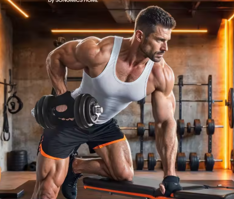 Verstelbare Dumbbell Set 30 kg – 2-in-1 Halterset met Verbindingsstang voor Thuis Training