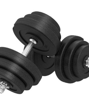 Dumbbell Set 40 kg – Verstelbare Halterset met Stalen Stangen voor Krachttraining Thuis