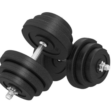 Dumbbell Set 40 kg – Verstelbare Halterset met Stalen Stangen voor Krachttraining Thuis