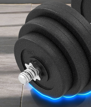 Dumbbell Set 40 kg – Verstelbare Halterset met Stalen Stangen voor Krachttraining Thuis