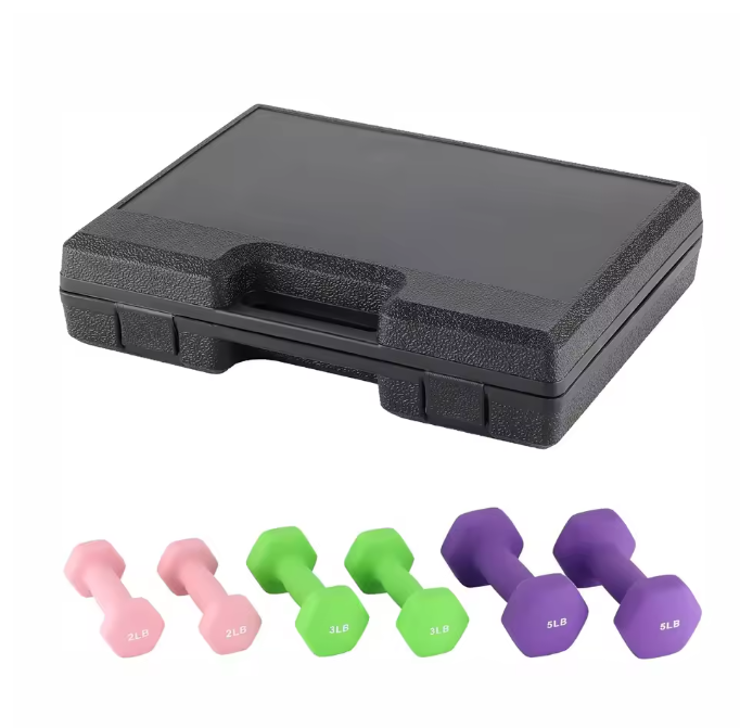 Dumbbell Set 3 Paren – Neopreen Halters met Opbergbox voor Thuis Fitness