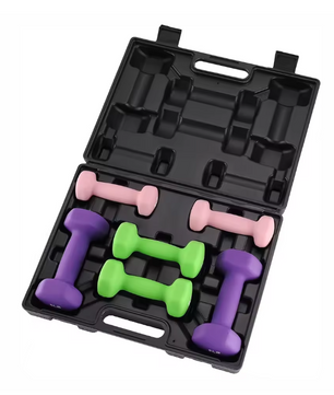 Dumbbell Set 3 Paren – Neopreen Halters met Opbergbox voor Thuis Fitness