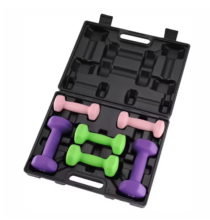 Dumbbell Set 3 Paren – Neopreen Halters met Opbergbox voor Thuis Fitness