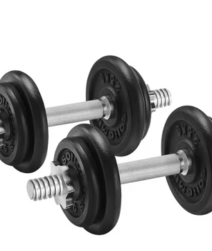 Verstelbare Dumbbell Set 20/30/40 kg – Gietijzeren Halters voor Krachttraining Thuis en Gym