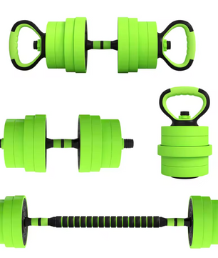 4-in-1 Verstelbare Dumbbell Set 30 kg – Halter, Kettlebell en Push-up Steunen