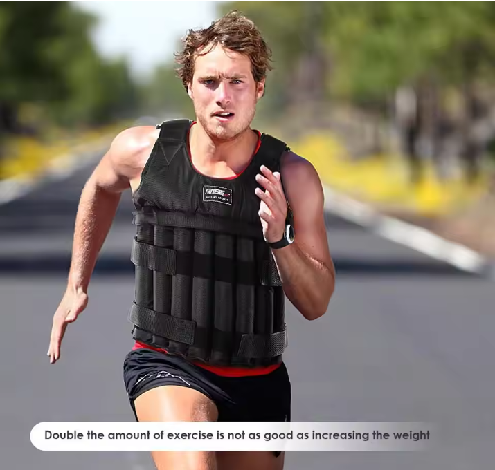 Verstelbaar Gewichtsvest tot 50KG – Duurzaam Trainingsvest voor Krachttraining, Hardlopen en Boksen