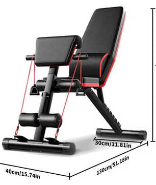 Opvouwbare Halterbank 6-in-1 – Multifunctionele Fitnessbank voor Full Body Training