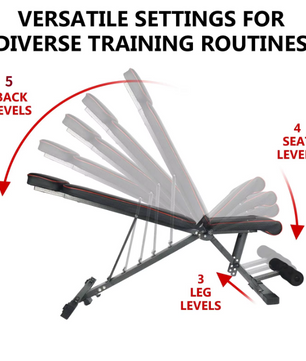 Multifunctionele Halterbank – Verstelbare Fitnessbank Opvouwbaar voor Full Body Training