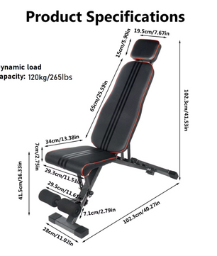 Multifunctionele Halterbank – Verstelbare Fitnessbank Opvouwbaar voor Full Body Training