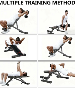 Multifunctionele Halterbank – Verstelbare Fitnessbank Opvouwbaar voor Full Body Training