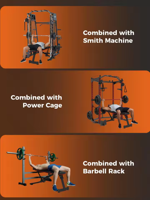 Opvouwbare Halterbank – Verstelbare Fitnessbank met 5 Standen voor Full Body Training