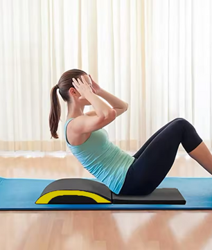 Ergonomische Ab Trainer Mat – Opvouwbare Buikspiermat met Rug- en Staartbeenondersteuning