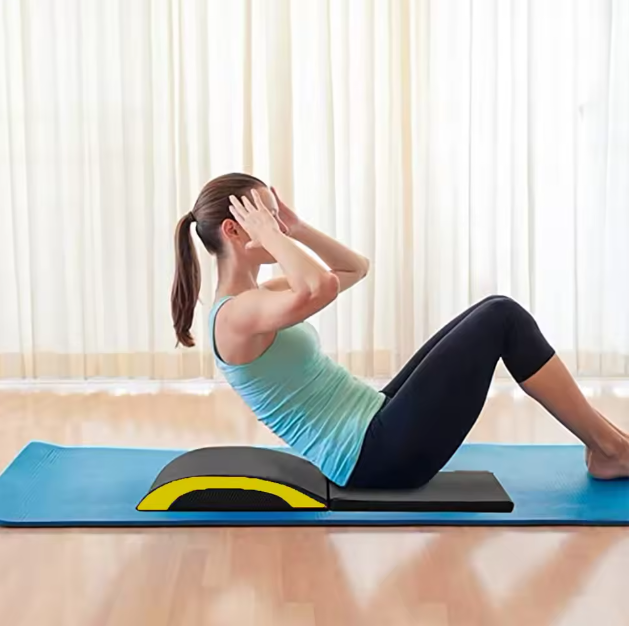 Ergonomische Ab Trainer Mat – Opvouwbare Buikspiermat met Rug- en Staartbeenondersteuning