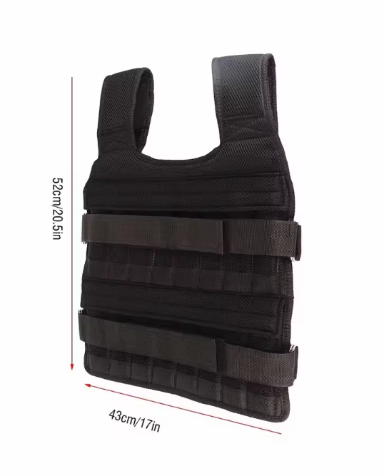 Gewichtsvest 20KG – Verstelbaar Trainingsvest voor Fitness, Hardlopen en Krachttraining