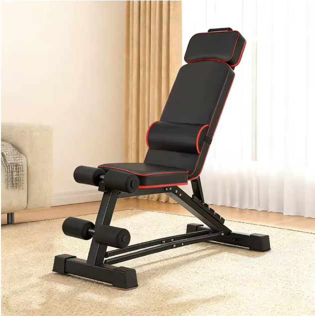 Multifunctionele Halterbank – Opvouwbare Fitnessbank met 5 Standen voor Full Body Training