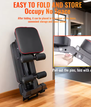 Multifunctionele Halterbank – Opvouwbare Fitnessbank met 5 Standen voor Full Body Training