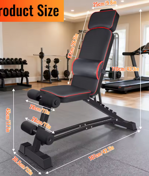 Multifunctionele Halterbank – Opvouwbare Fitnessbank met 5 Standen voor Full Body Training