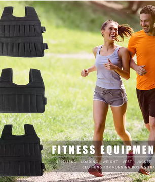Verstelbaar Gewichtsvest 3/15/35KG – Trainingsvest voor Fitness, Hardlopen en Krachttraining