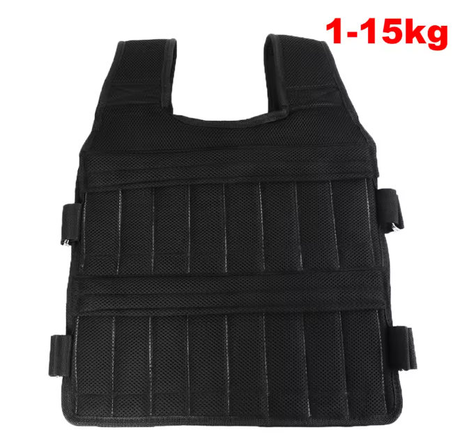 Verstelbaar Gewichtsvest 3/15/35KG – Trainingsvest voor Fitness, Hardlopen en Krachttraining