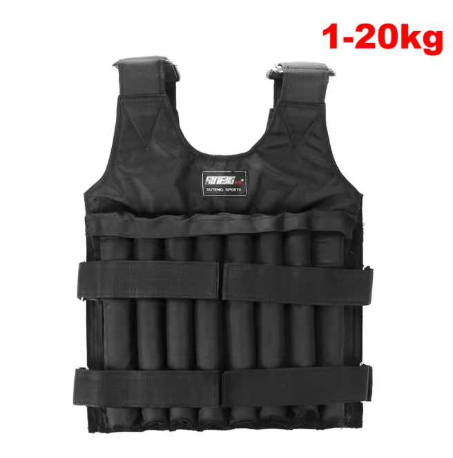 Verstelbaar Gewichtsvest 3/15/35KG – Trainingsvest voor Fitness, Hardlopen en Krachttraining