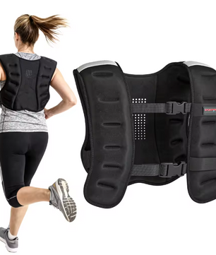 Gewichtsvest 8KG – Ademend Trainingsvest met Verstelbare Bandjes en Reflectie
